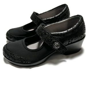 9 / EU 39 Alegria Maya Black Mary Jane Shoe